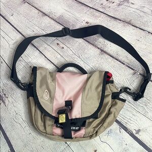 Timbuk2 Beige and Pink Classic Messenger Bag